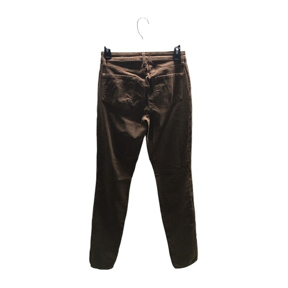 L'Agence Jeans Women's Size 25 Brown Jyothi Tapered Leg Velvet Split Ankle - Picture 2 of 8
